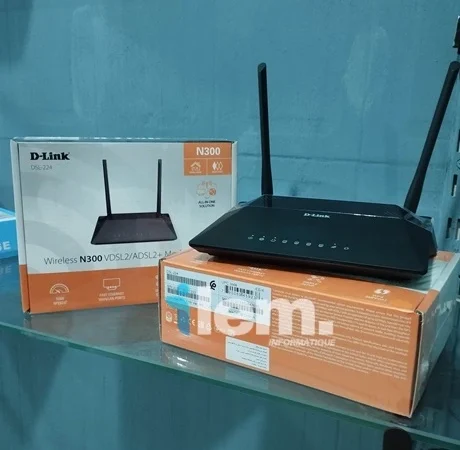 D-Link Modem Routeur sans-fil WiFi DSL-224 Wireless N300 Vdsl2/Adsl2 300Mbps