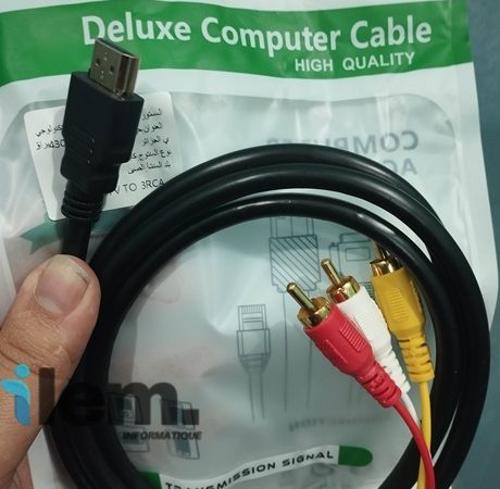 Câble HDMI vers 3 RCA 1,5M