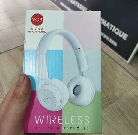 Casque Bluetooth Y08 avec carte TF