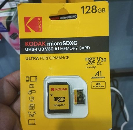 Carte Mémoire Micro SDXC Kodak 128Go avec Adaptateur